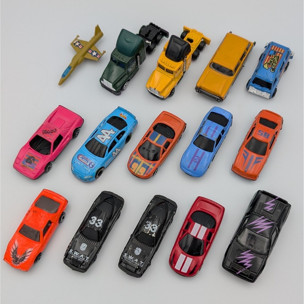 Lot of 15 Toy Diecast Cars and Trucks for Kids Racing Planes Trucks Unbranded